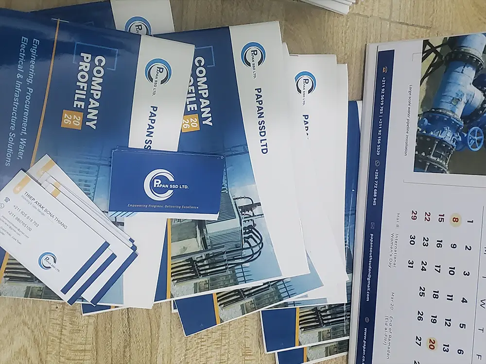 PAPAN SSD company profile calendars and business cards case study