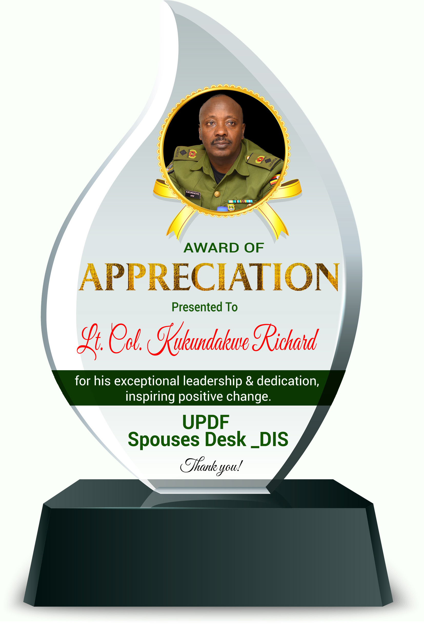 MODVA UPDF Spouses Desk labels and branded items case study