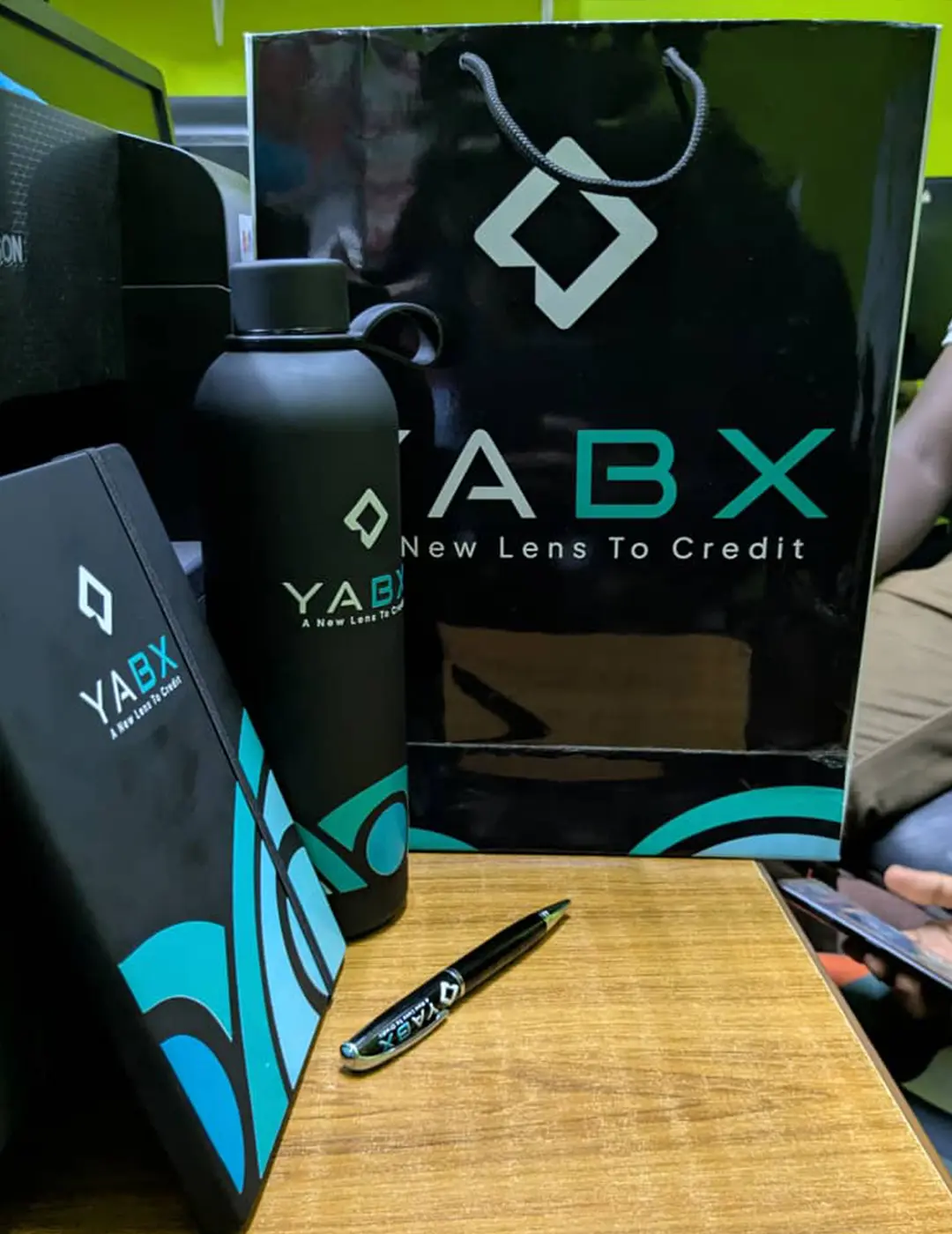 Complete YABX custom corporate Christmas gift pack branded merchandise set by Kamog Artistry (U) Ltd