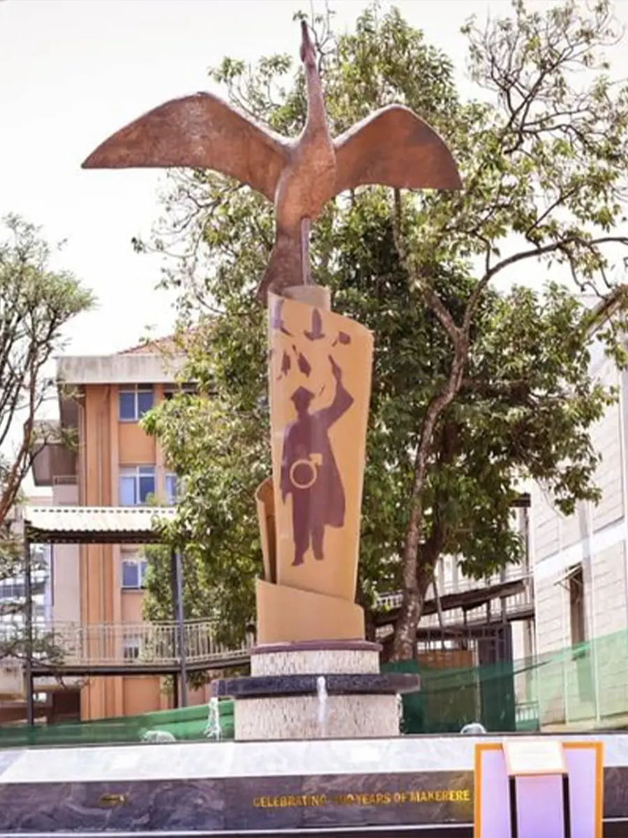Makerere at 100 Flying Bird Monument public art team experience by Bobby Otto
