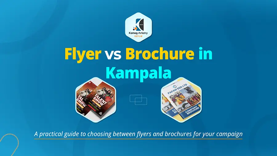 Flyer vs brochure printing in Kampala