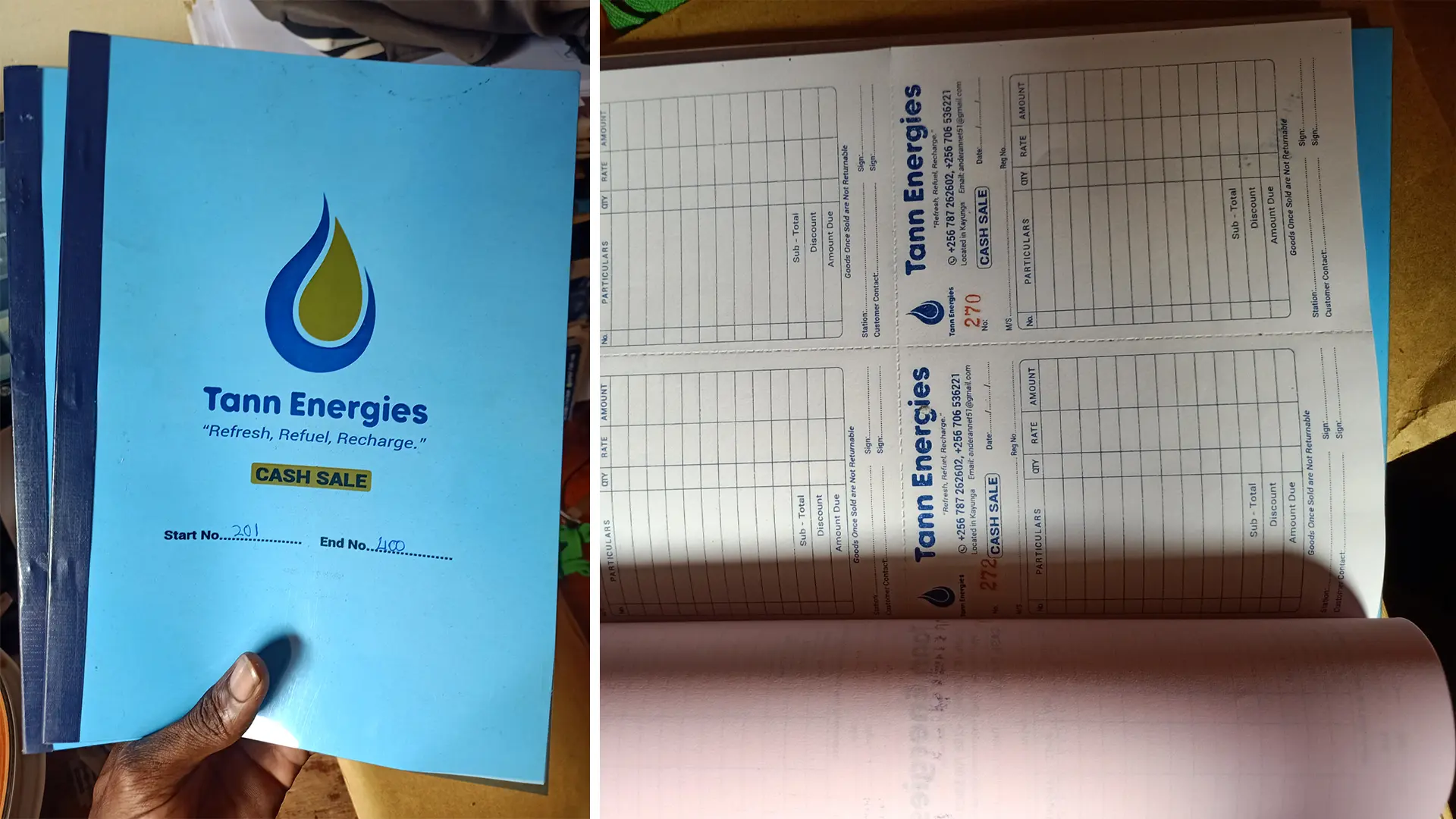 Branded stationery printing and corporate office materials by Kamog Artistry in Uganda