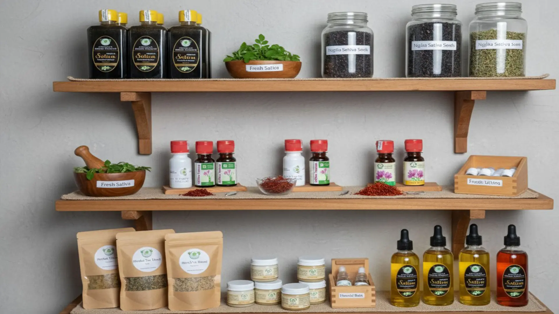 Branded product packaging and label consistency by Kamog Artistry