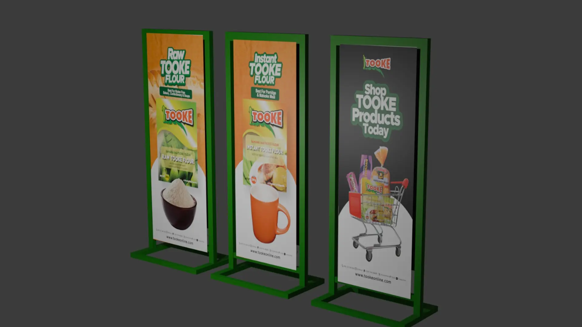 Outdoor advertising signage and large format banners by Kamog Artistry in Kampala, Uganda